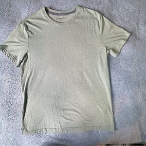 Lucky Brand Men’s T-Shirt Green Heather Short Sleeve Size L Soft Cotton Blend